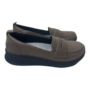 Cloudsteppers By Clarks Women’s Bronze Slip On Comfort Loafers